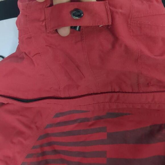 Volcom Nimbus Red Cream Colorblock Ski Snowboard Coat Riding M Medium - Picture 8 of 10